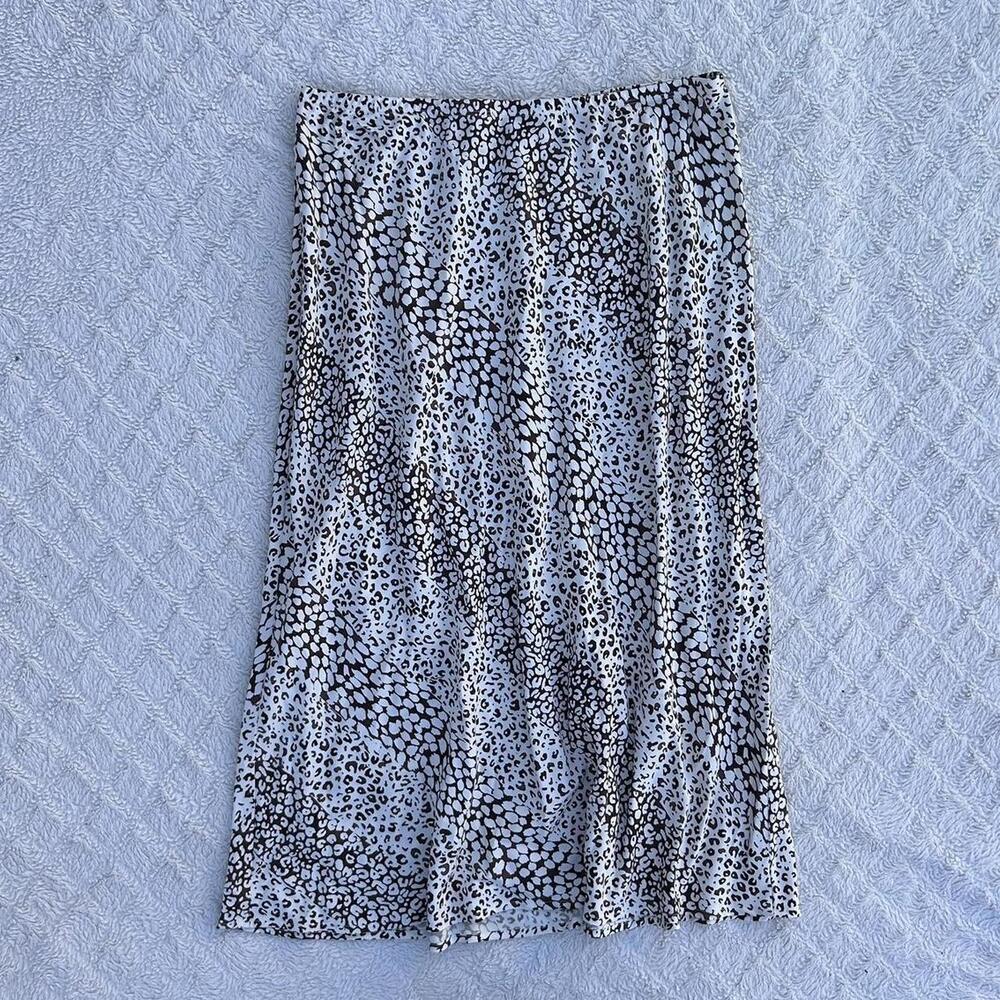 Vintage 90s Silk Midi Skirt